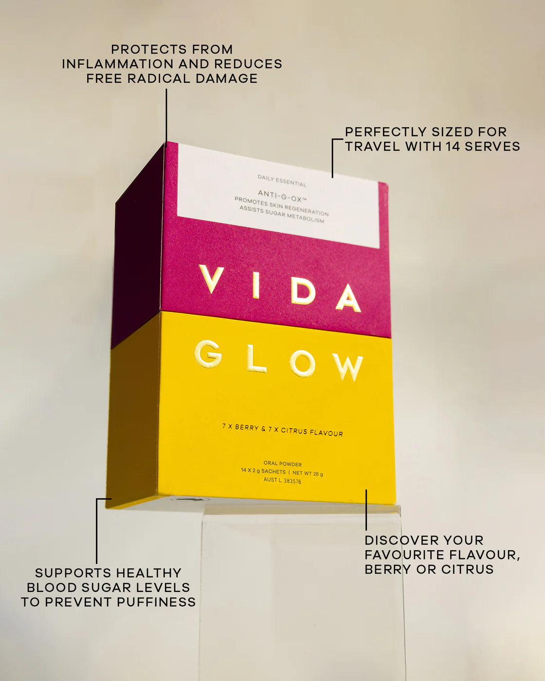 Vida Glow Anti-G-Ox Mixed Trial Pack Berry & Citrus